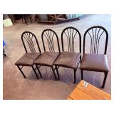 wood top table and chairs