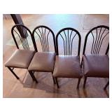 wood top table and chairs
