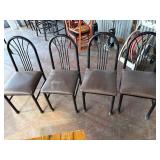 wood top table and chairs