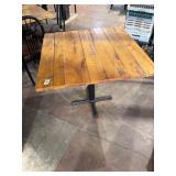 wood top table and chairs