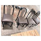 wood top table and chairs