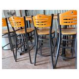 High top table with 8 barstools