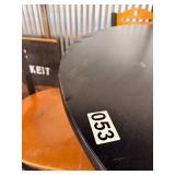 Black high top and 4 bar stools