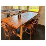 Large  high top wooden Table