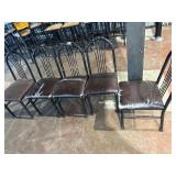 5 metal chairs
