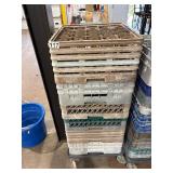 Glass racks with carts