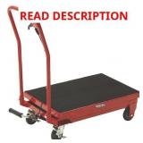 ^Ironton Hydraulic Table Cart, 500-Lb. Capacity, 28-5/8in. Lift