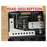 Ultra-Tow 6in. Adjustable Dual-Ball Mount with Third Ball, Aluminum, Class IV, 12,000-Lb. Trailer Weight, 5-5/8in. Drop, 6-1/2in. Rise, Fits 2in. Receivers