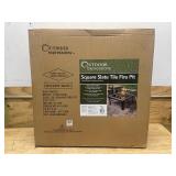 Outdoor Expression 30' Square Slate Fire Pit MSRP $199