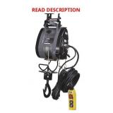 ^Bannon Compact Electric Cable Hoist, 1100-Lb. Capacity, 95ft. Lift, 110 Volts, 1 Phase #54293 (Untested) Msrp $1,299.99