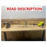 *RYOBI 25 cc 2-Stroke Attachment Capable Full Crank Straight Gas Shaft String Trimmer, BLACK (Read Description) MSRP $278