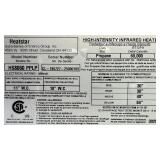 *Heatstar High Intensity Infrared Heater Model HS8060 PPLP Msrp $742.24 see description