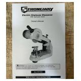 Strongway Electric Chainsaw Sharpener with Hydraulic Assist, 120V, 1/4in. to 3/4in. Pitch, 3400 RPM #57522 (see description) MSRP $117