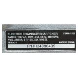 Strongway Electric Chainsaw Sharpener with Hydraulic Assist, 120V, 1/4in. to 3/4in. Pitch, 3400 RPM #57522 (see description) MSRP $117