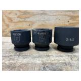 KLUTCH 2IN. Socket lot of 3