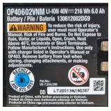 RYOBI OEM 40V LITHIUM BATTERY 6AH OP40605VNM MSRP $200
