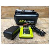 RYOBI OEM 40V LITHIUM BATTERY 6AH OP40605VNM MSRP $200