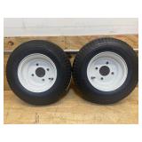Kenda Loadstar 8in. Bias-Ply Trailer Tire and Wheel Assembly, 480-8, 4-Hole, Load Range C, Model# DM408C-4IN MSRP $90