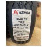 Kenda Loadstar 8in. Bias-Ply Trailer Tire and Wheel Assembly, 480-8, 4-Hole, Load Range C, Model# DM408C-4IN MSRP $90