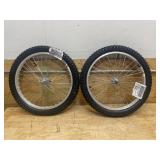 Ironton 20in. Pneumatic Spoked Wheel (please note: one of these has a hole in the tube) MSRP $80