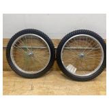 Ironton 20in. Pneumatic Spoked Wheel (please note: one of these has a hole in the tube) MSRP $80
