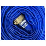 NorthStar Water Pump Discharge Hose, 2in. x 50ft. Max. PSI 80, PVC, Lays Flat, Industrial-Grade Aluminum Couplings (untested) MSRP $80