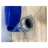 NorthStar Water Pump Discharge Hose, 2in. x 50ft. Max. PSI 80, PVC, Lays Flat, Industrial-Grade Aluminum Couplings (untested) MSRP $80