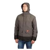 Milwaukee- Men's X-Large Gray HYDROBREAK Layer Rain Shell Jacket MSRP $74