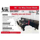 2026 6-way Dozer Blade/Snow Plow - skid Mount - 8'