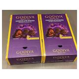 Godiva Chocolate Domes Double Chocolate, 3pc x 12pk, Best by Apr 2024, 2 Cases