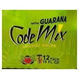 Code Mix Energy Drink with Guarana - 12 Pack 16 FL OZ Cans