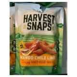 Harvest Snaps Mango Chile Lime Crispy Baked Veggie Snacks (Lot of 4)