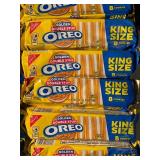 Oreo Golden Double Stuf King Size Cookies (Lot of 12)