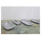 2 Vintage Irvin Ware Silverplated Butter Dishes
