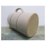 Vintage Blue Striped Stoneware Pitcher