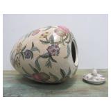 Vintage Oriental Ginger Jar w/Lid