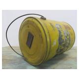 Antique Saint Paul BLUE FLAME COFFEE 5lb Metal Advertising Can w/Lid