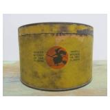 2 Antique Advertising Coffee Cans w/Lids - Blue Flame & Gold Bond