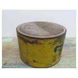 2 Antique Advertising Coffee Cans w/Lids - Blue Flame & Gold Bond