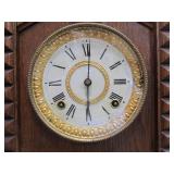 Nice Working Antique Ansonia Mantel Clock w/Pendulum & Key