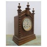 Nice Working Antique Ansonia Mantel Clock w/Pendulum & Key