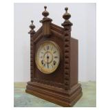 Nice Working Antique Ansonia Mantel Clock w/Pendulum & Key