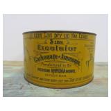 Antique Metal EXCELSIOR 5lb Ammonium Advertising Can w/Nice Graphics