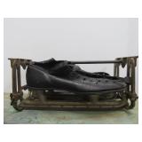 Antique Leather Ice Skates w/Drying Rack