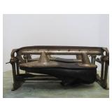 Antique Leather Ice Skates w/Drying Rack