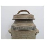 Vintage Signed Studio Art Pottery Milk & Cookies Cookie Jar by Richard Lien