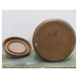 Vintage Signed Studio Art Pottery Milk & Cookies Cookie Jar by Richard Lien