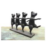 Cast Iron 'Dancing Pig' Sculpture