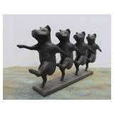 Cast Iron 'Dancing Pig' Sculpture