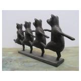 Cast Iron 'Dancing Pig' Sculpture